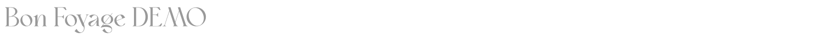 Bon Foyage font preview